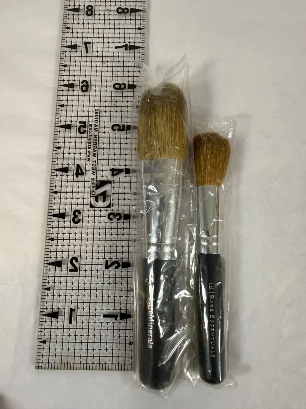 2 BareMinerals Tapered Blush Brush & Full Flawless Face Brush New
